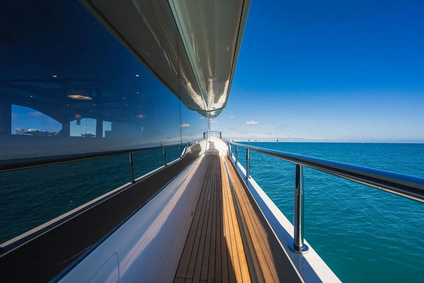 a boat on the water aboard FAR NIENTE Yacht for Sale