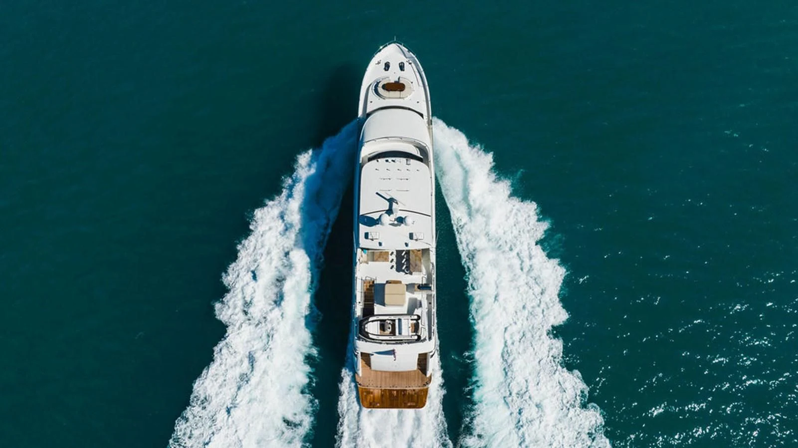 a rocket taking off from the ocean aboard FAR NIENTE Yacht for Sale