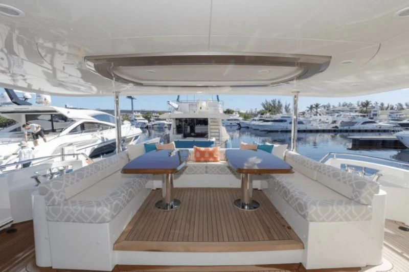 a boat on the water aboard FAR NIENTE Yacht for Sale