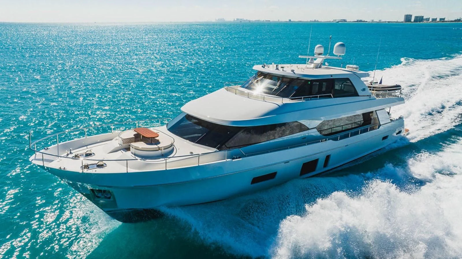 a boat on the water aboard FAR NIENTE Yacht for Sale