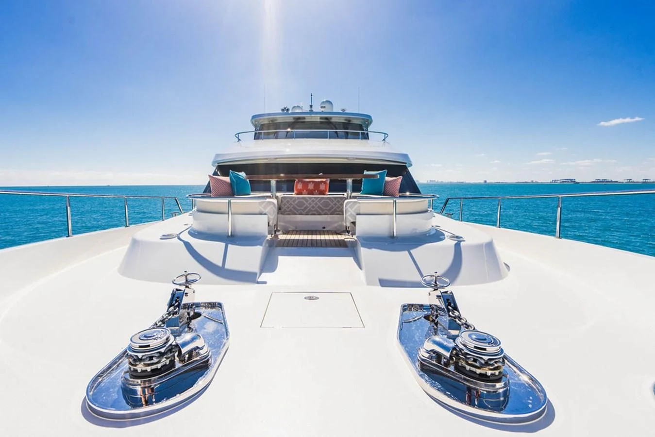 a boat on a boat aboard FAR NIENTE Yacht for Sale