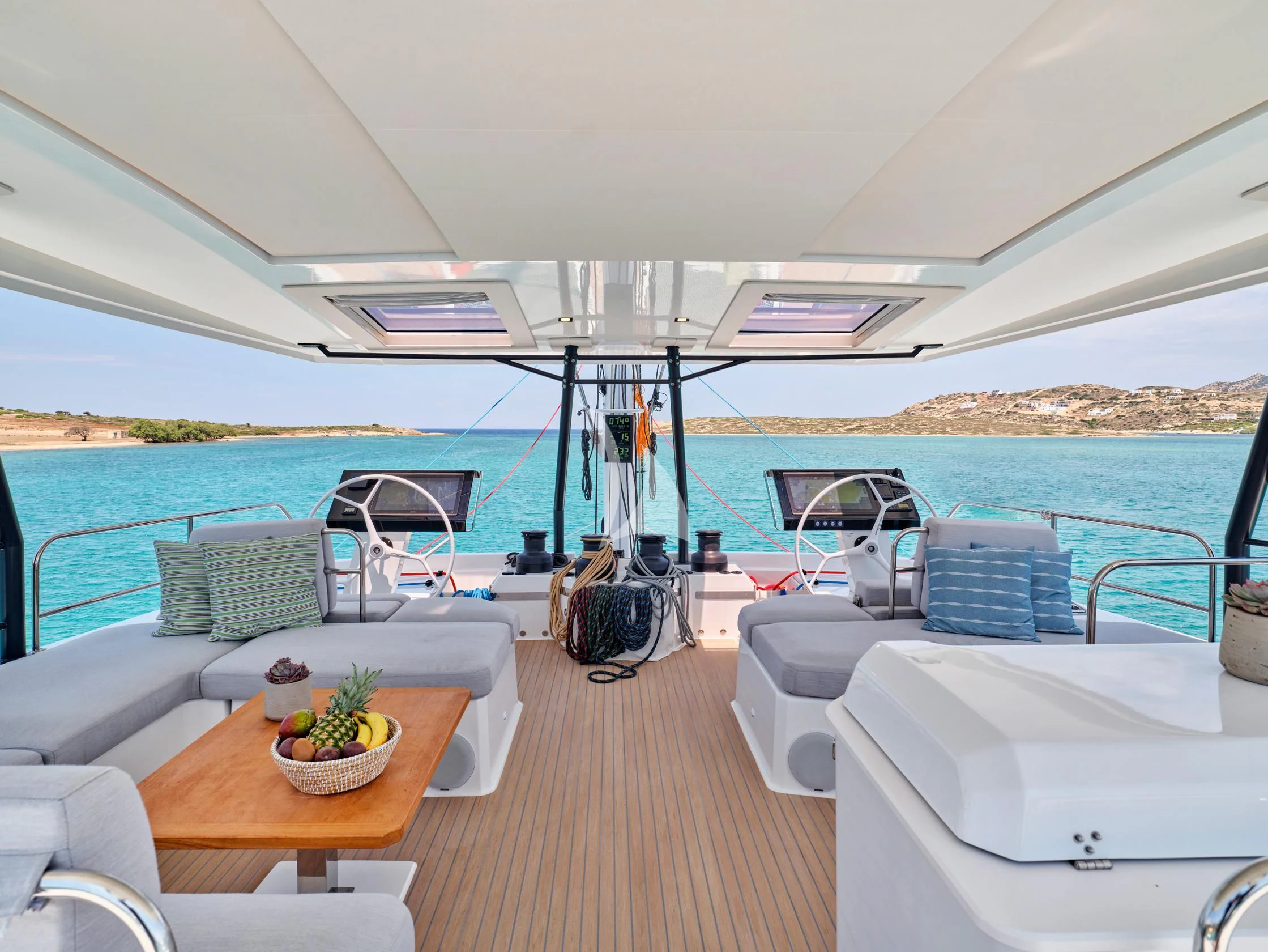 a boat on the water aboard PIXIE Yacht for Charter