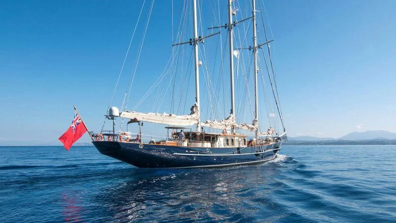 a boat on the water aboard MALCOLM MILLER Yacht for Sale