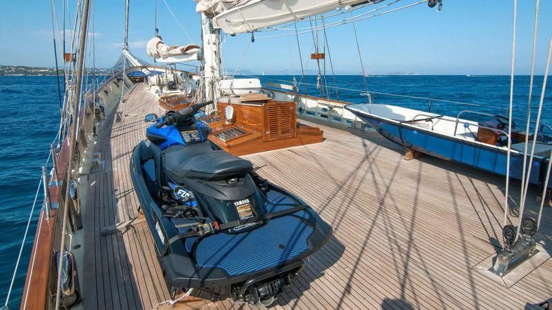 a boat on the water aboard MALCOLM MILLER Yacht for Sale