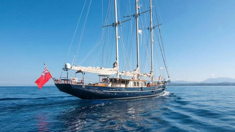 a boat on the water aboard MALCOLM MILLER Yacht for Sale