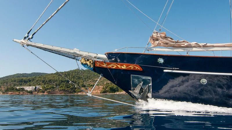 a boat on the water aboard MALCOLM MILLER Yacht for Sale