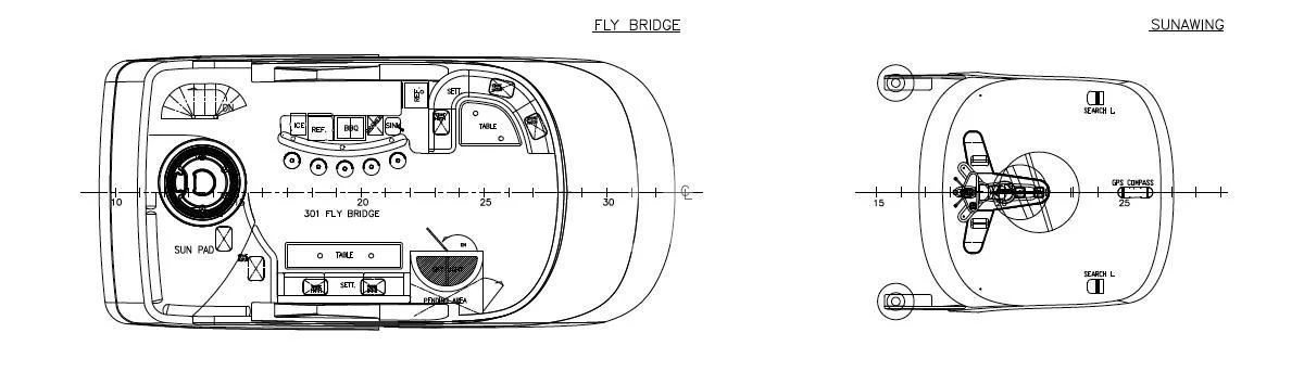 diagram aboard INTRIGUE Yacht for Sale