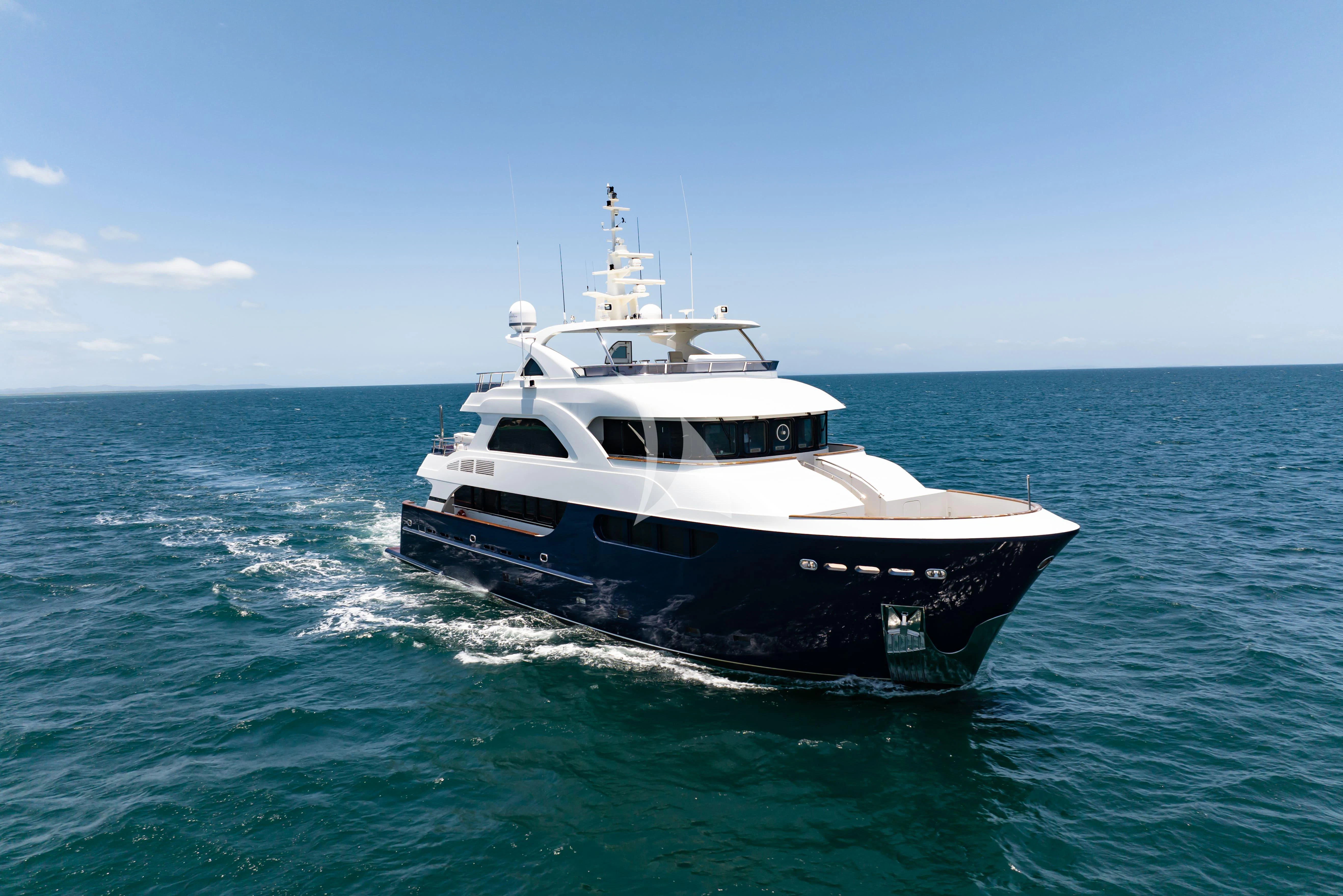 a boat in the water aboard INTRIGUE Yacht for Sale