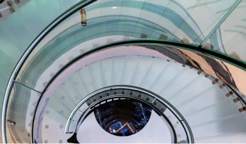 a close-up of a glass domed ceiling aboard LUMINOSITY Yacht for Sale