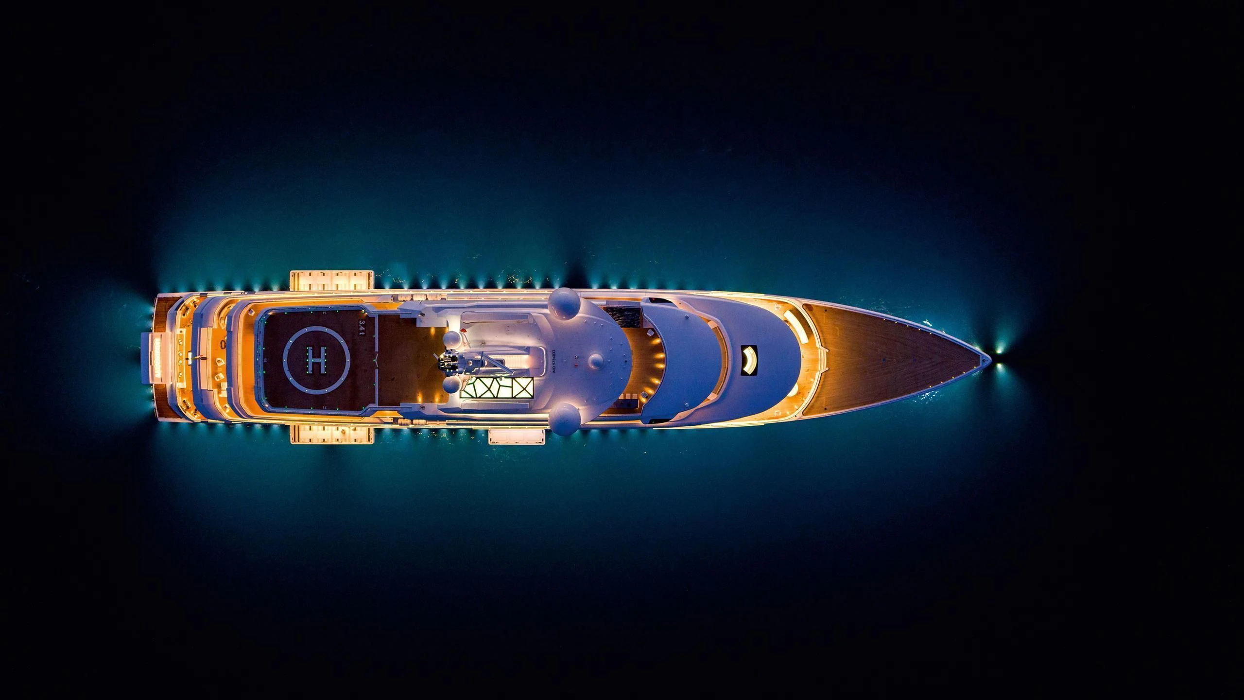 logo aboard LUMINOSITY Yacht for Sale