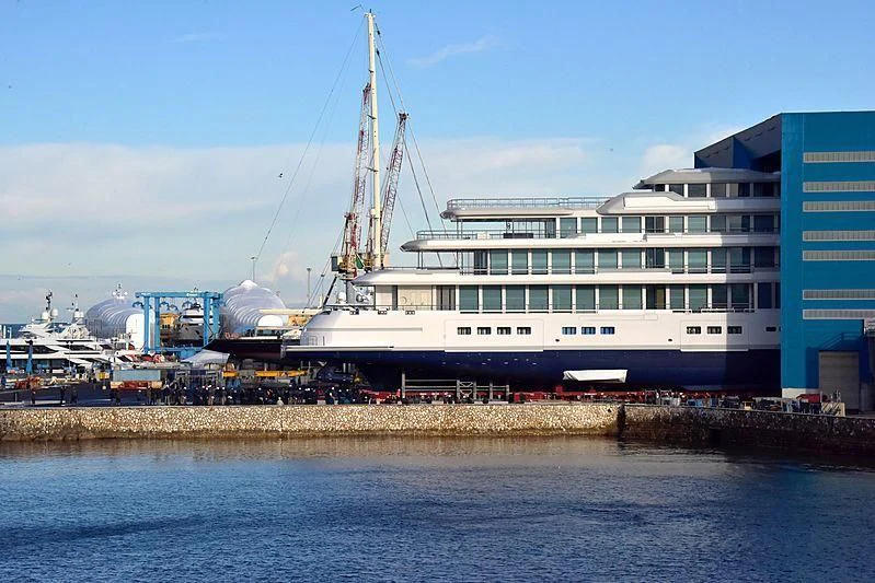 a boat in the water aboard LUMINOSITY Yacht for Sale