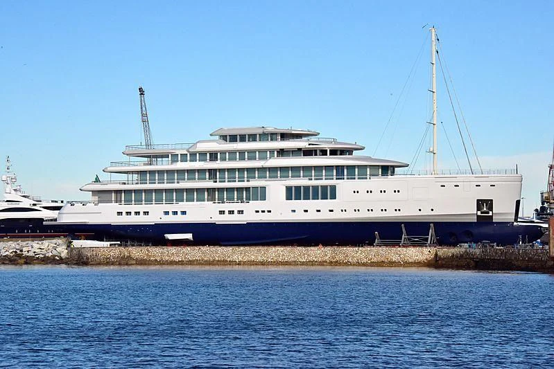 a large cruise ship aboard LUMINOSITY Yacht for Sale