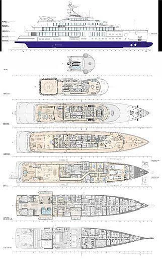 diagram aboard LUMINOSITY Yacht for Sale