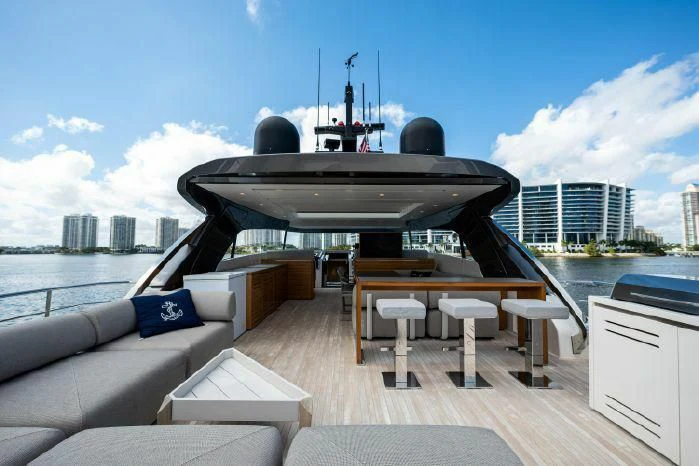 a boat on a boat aboard ABOUT TIME Yacht for Sale