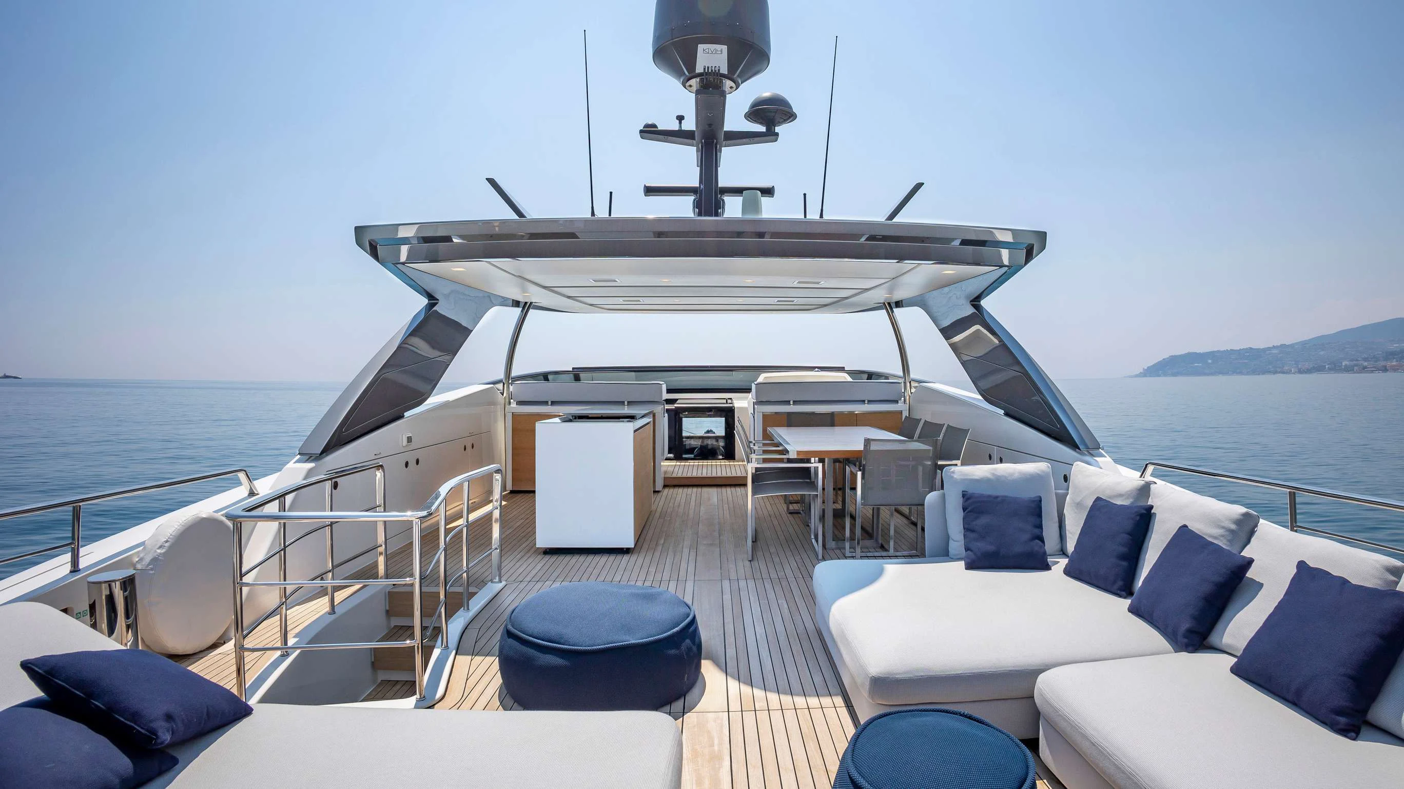 a boat on the water aboard AMAN Yacht for Sale