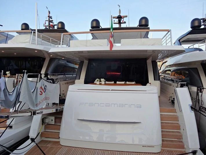 a boat on the water aboard AMAN Yacht for Sale