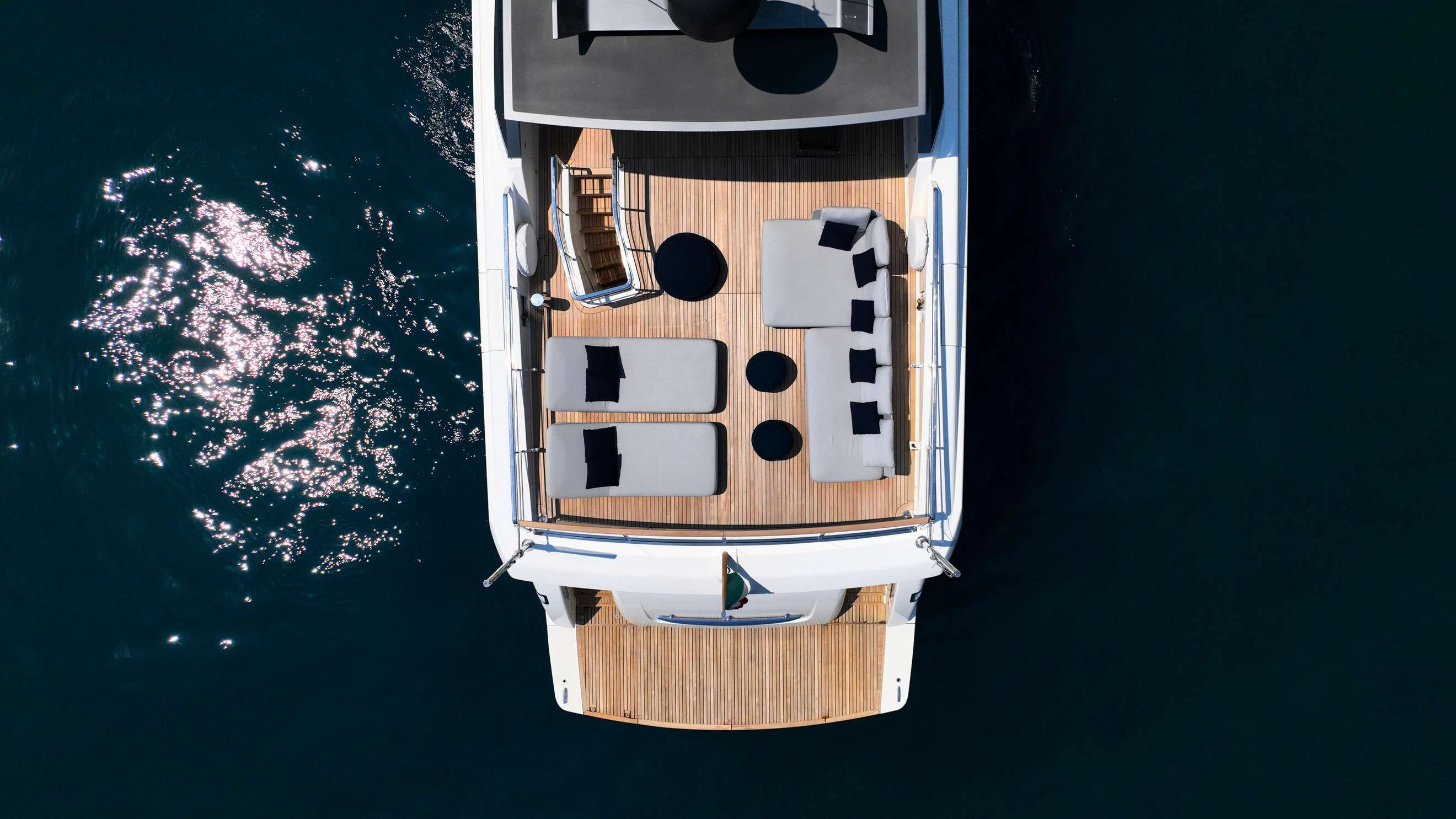 a tree house in the middle of a forest aboard AMAN Yacht for Sale