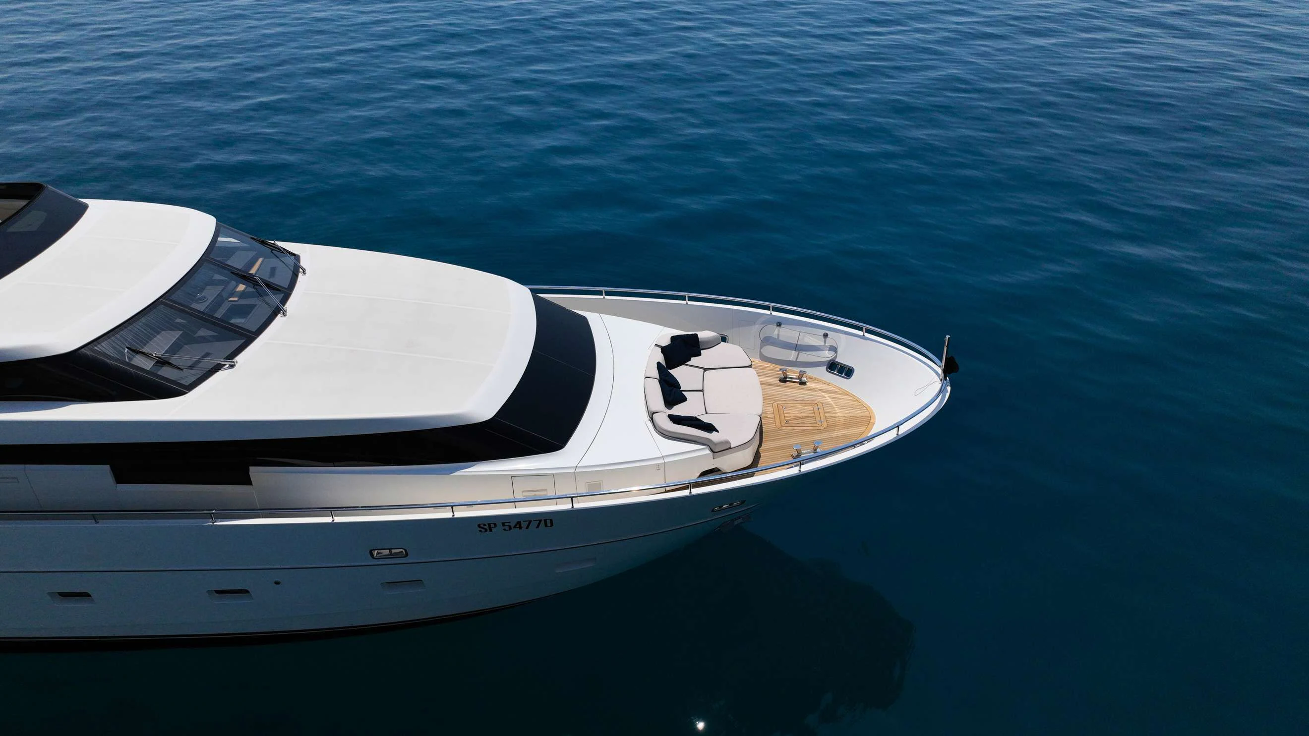 a boat on the water aboard AMAN Yacht for Sale