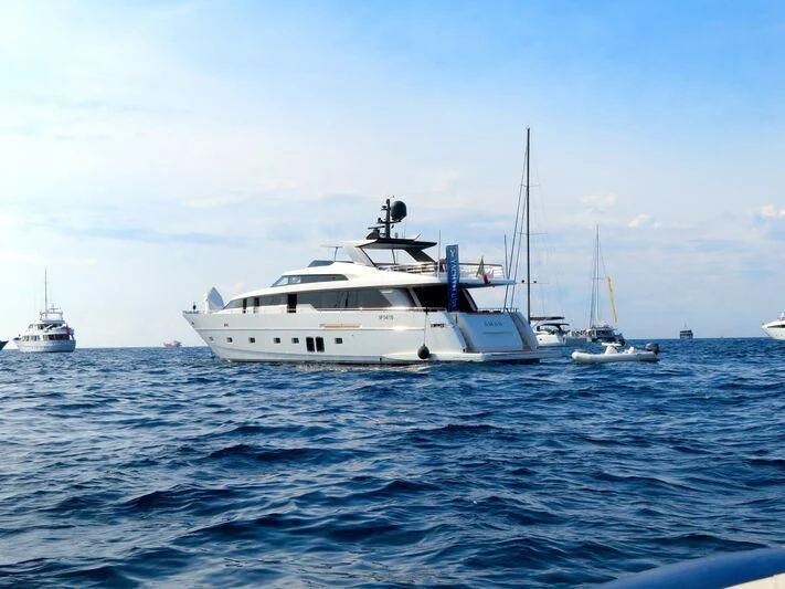 a group of boats in the water aboard AMAN Yacht for Sale