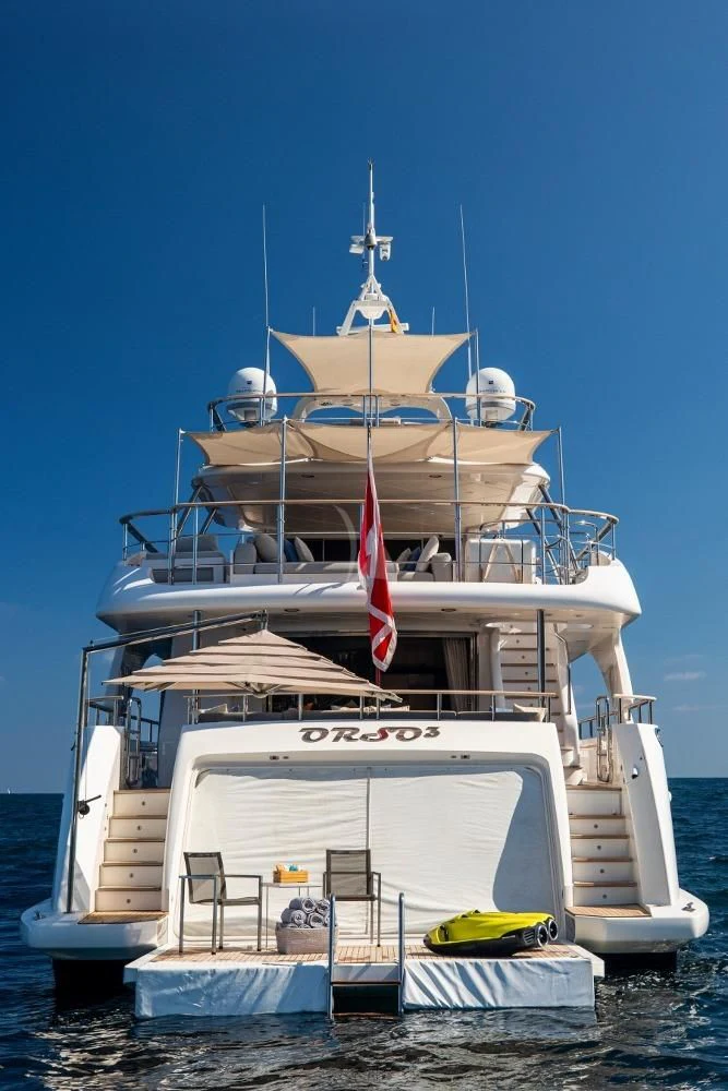 a boat on the water aboard ORSO 3 Yacht for Sale