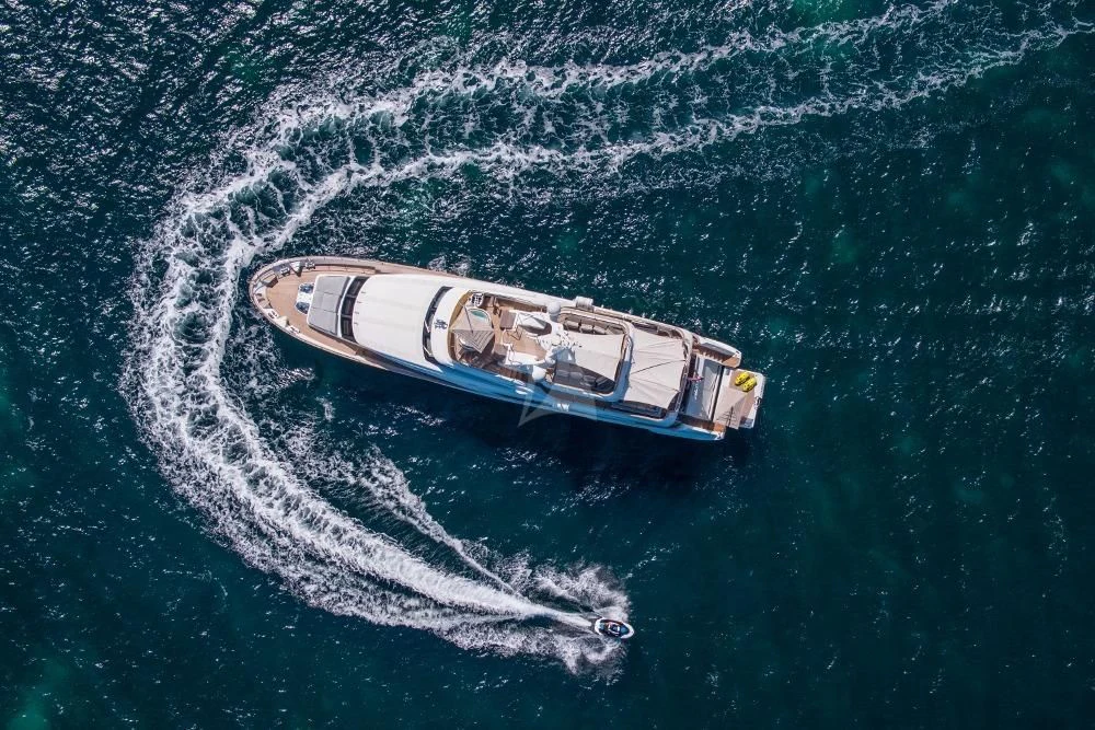 a boat in the water aboard ORSO 3 Yacht for Sale