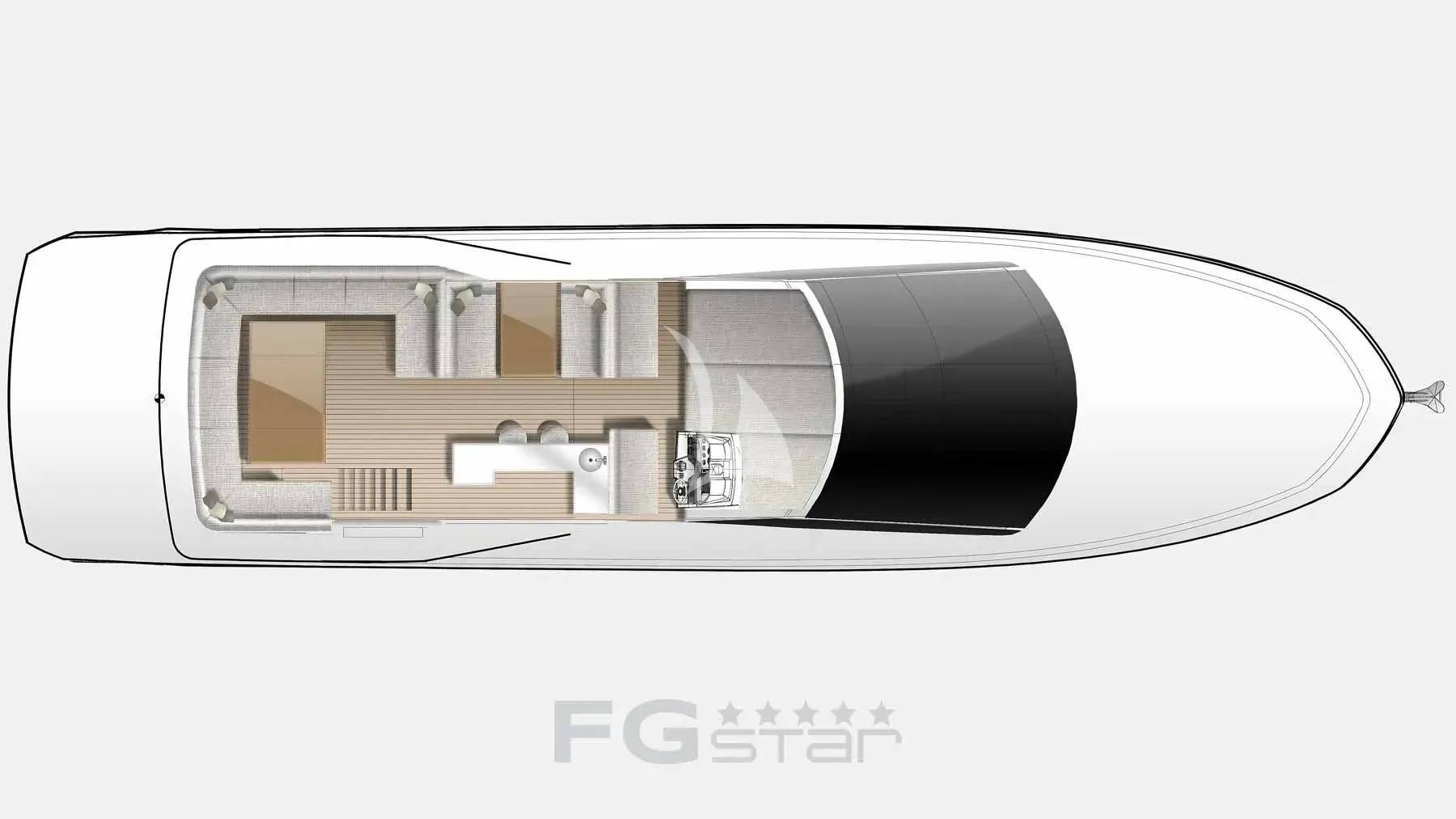 diagram aboard FG STAR Yacht for Charter