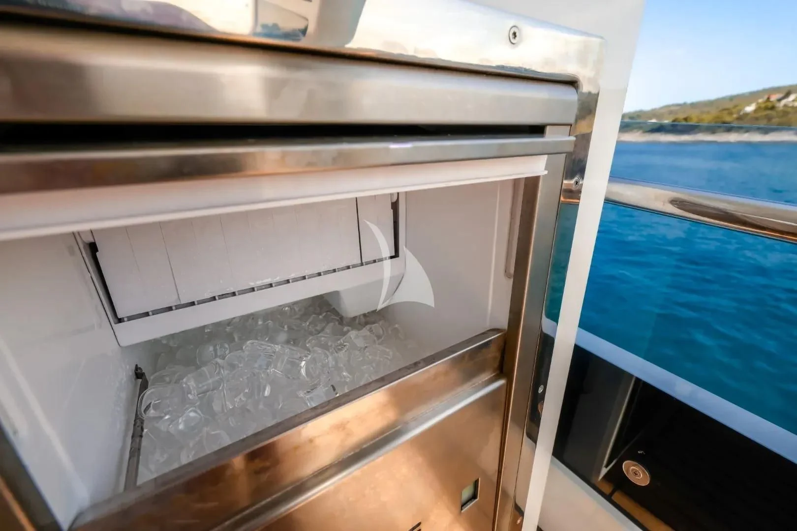 a metal object on a metal surface aboard FG STAR Yacht for Charter