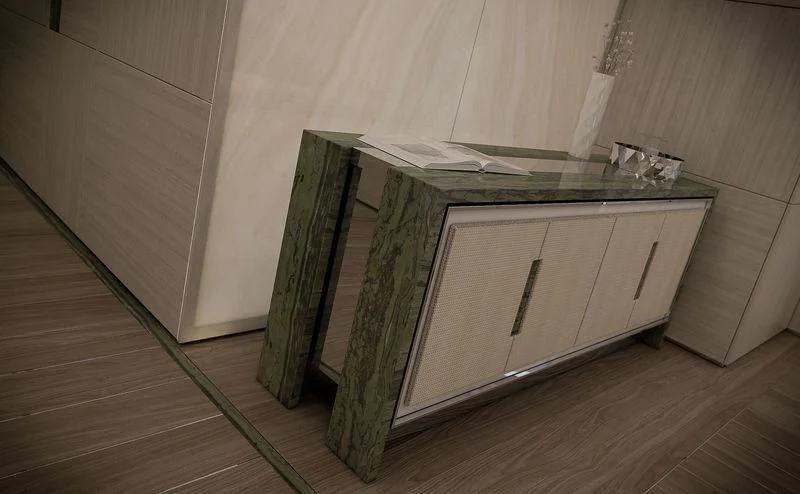 a box on the floor aboard ICE 68 Yacht for Sale