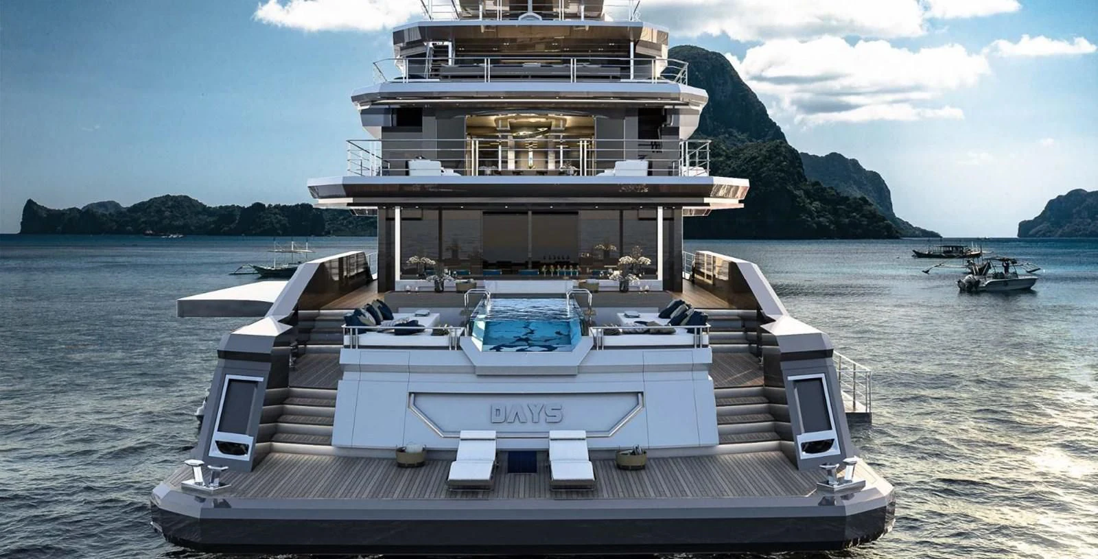 a boat on the water aboard ICE 68 Yacht for Sale
