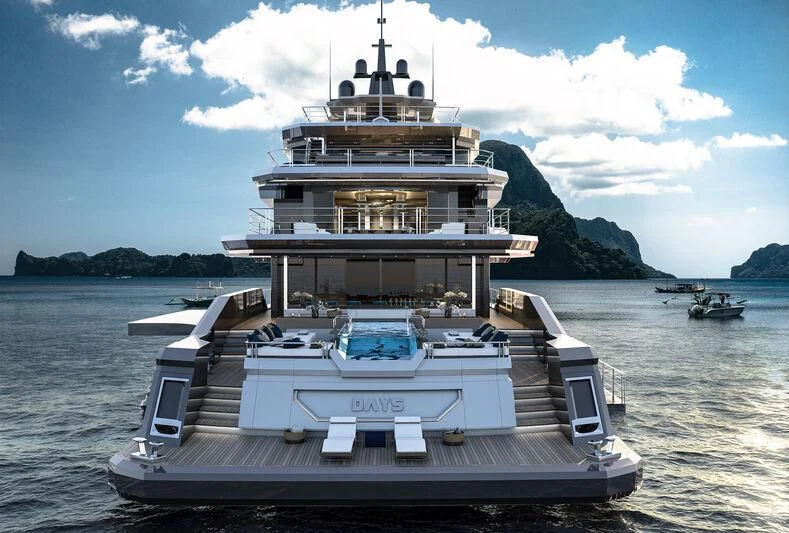 a boat in the water aboard ICE 68 Yacht for Sale