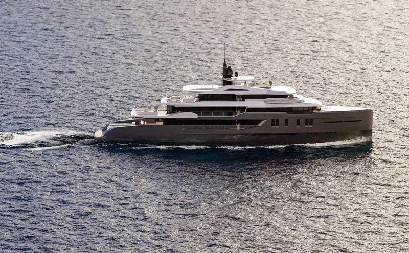 a boat in the water aboard ICE 68 Yacht for Sale