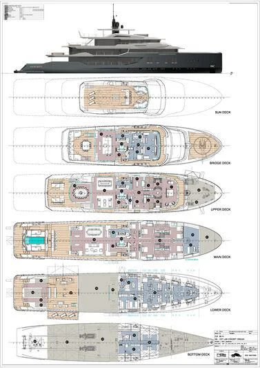 diagram aboard ICE 68 Yacht for Sale