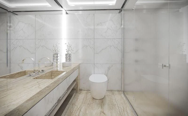 a bathroom with a sink and a toilet aboard ICE 68 Yacht for Sale