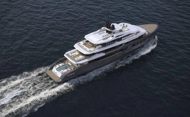 a ship on the water aboard ICE 68 Yacht for Sale