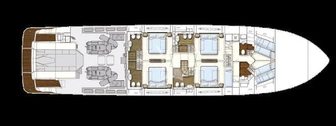 diagram aboard IVA Yacht for Sale