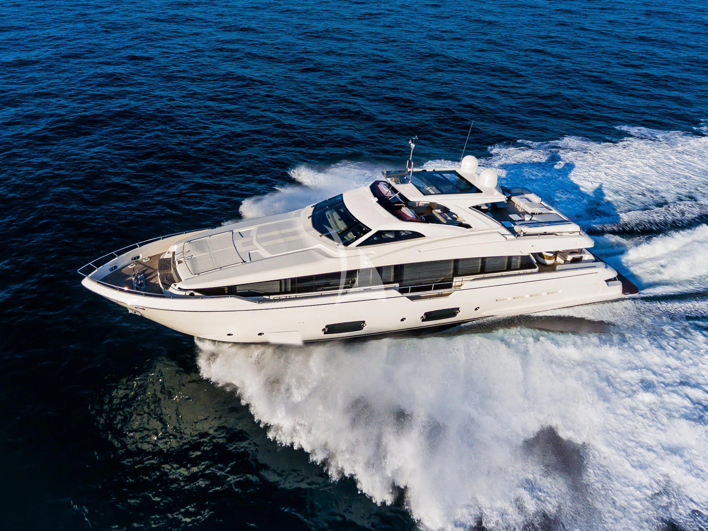 a boat on the water aboard IVA Yacht for Sale