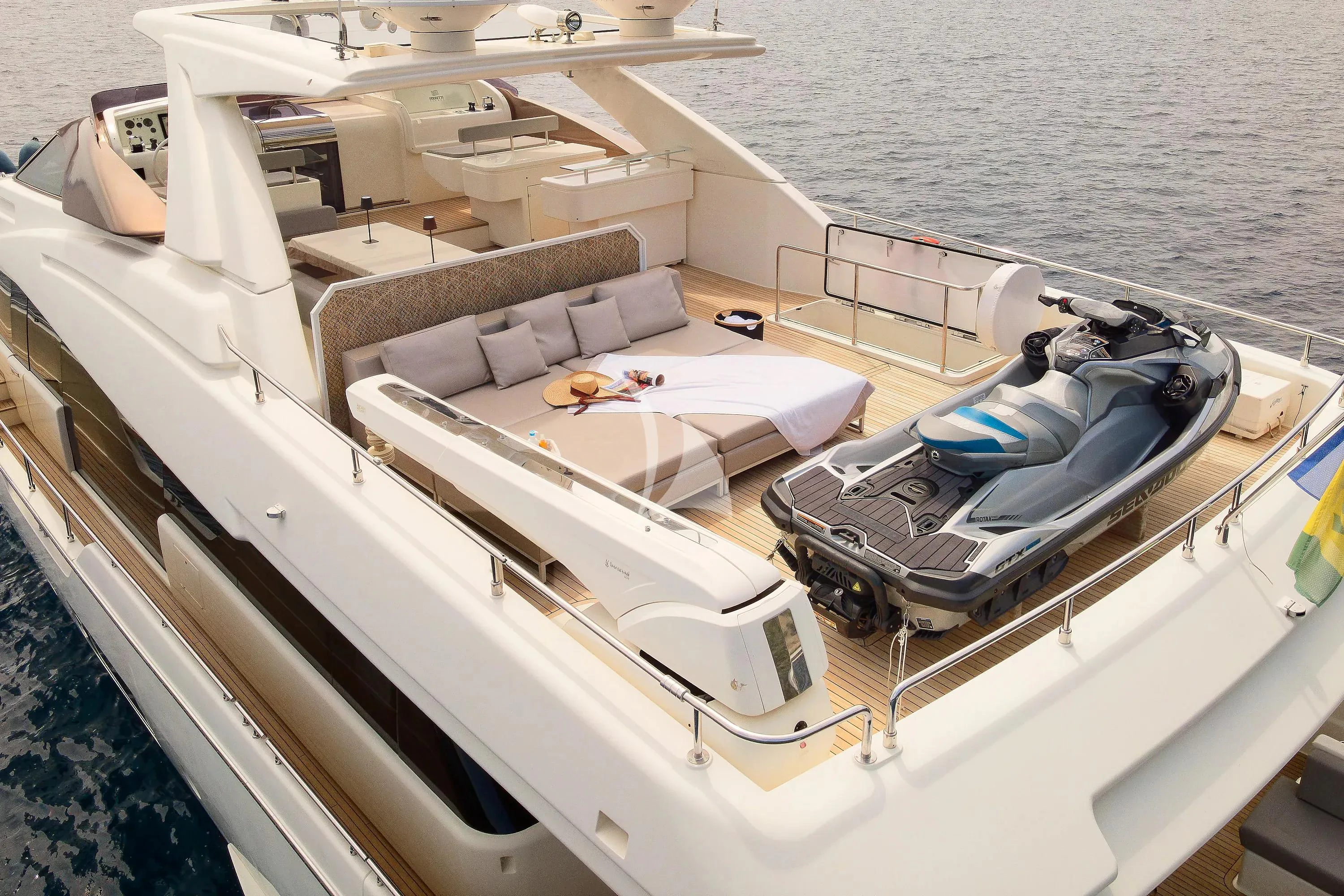 a boat on the water aboard IVA Yacht for Sale