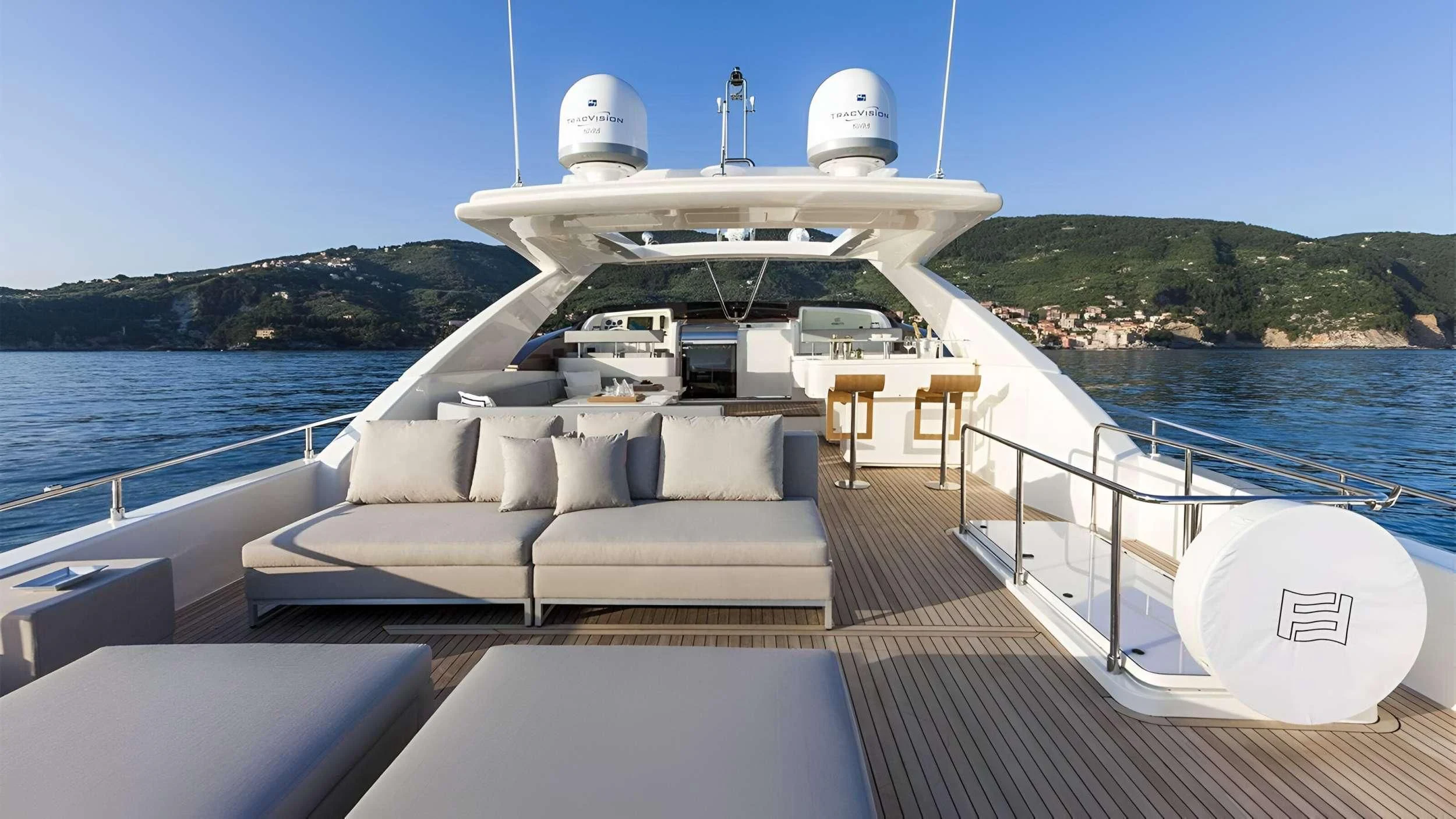 a boat on a boat aboard IVA Yacht for Sale