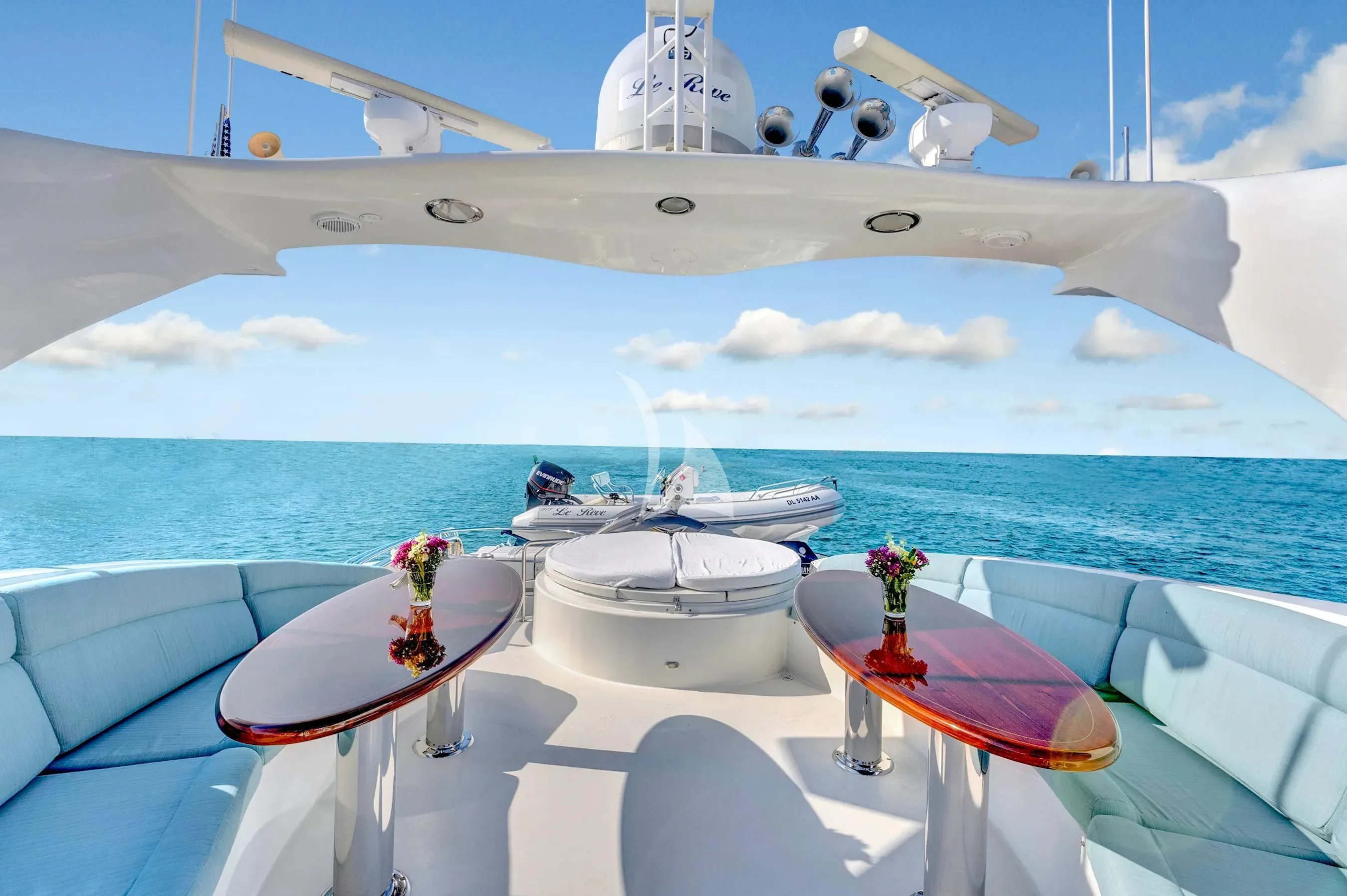 a boat on the water aboard LE REVE Yacht for Sale