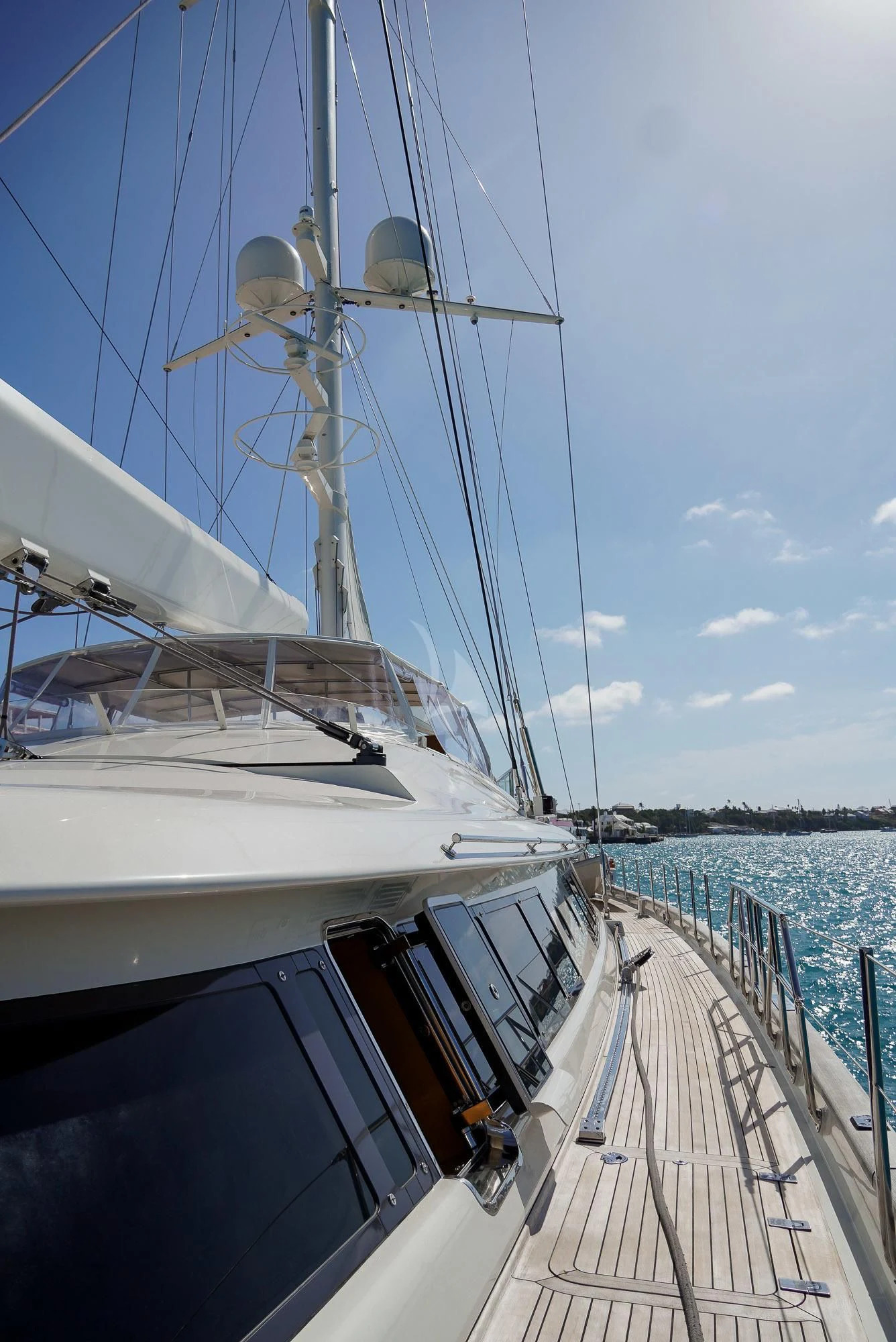 a boat on the water aboard ZENJI Yacht for Sale