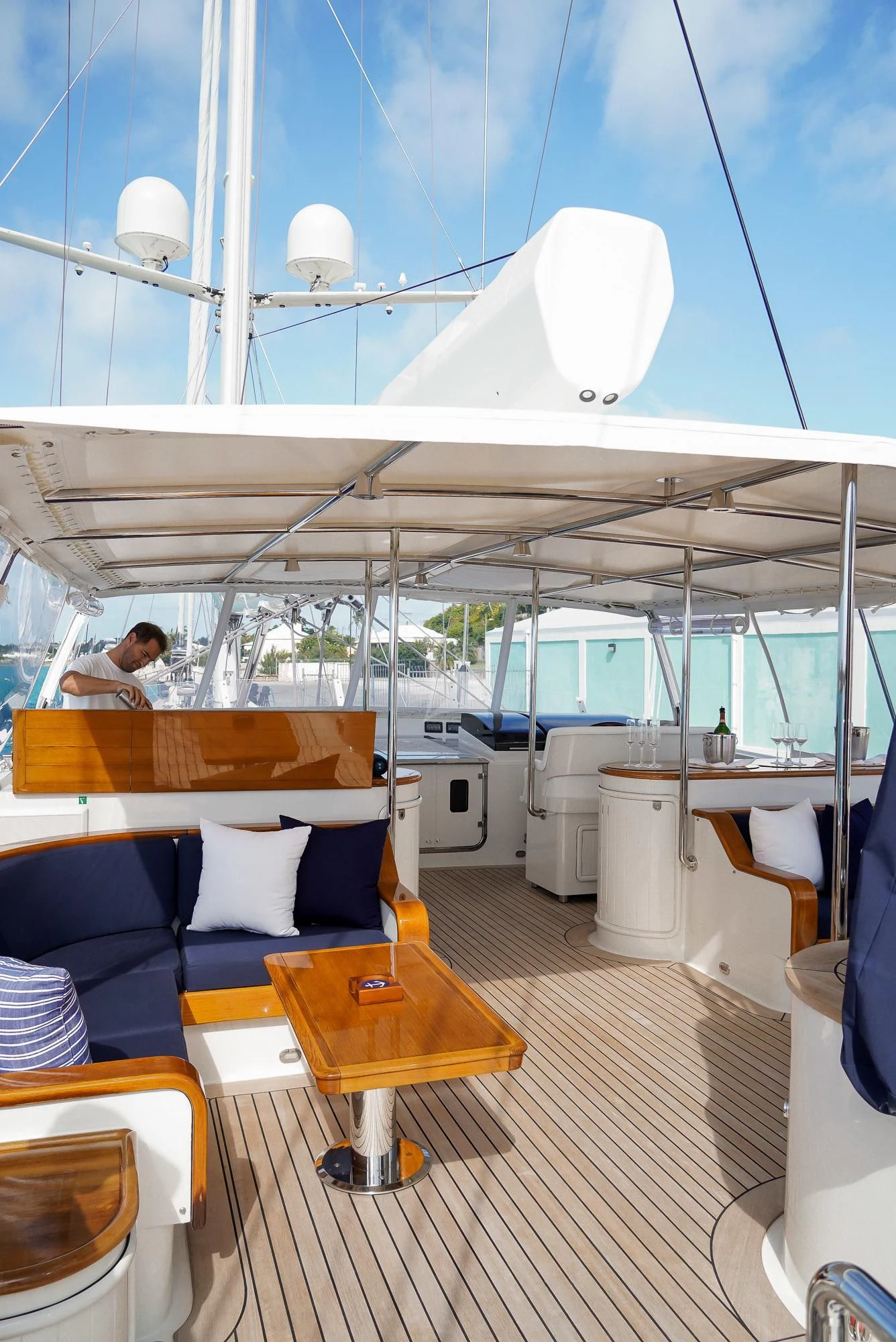 a boat on a boat aboard ZENJI Yacht for Sale
