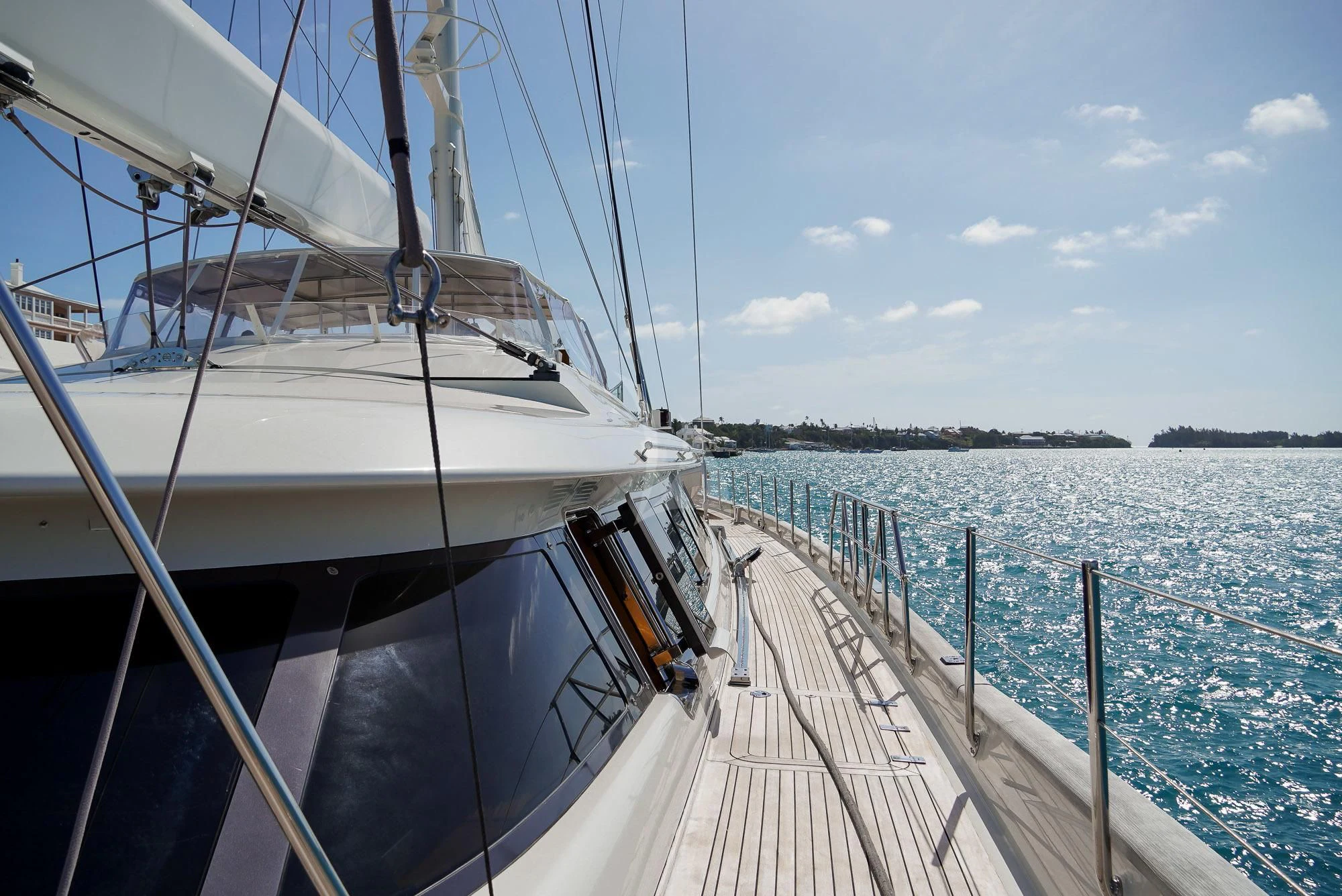a boat on the water aboard ZENJI Yacht for Sale