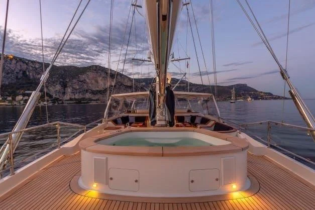 a boat on a bridge aboard ZENJI Yacht for Sale