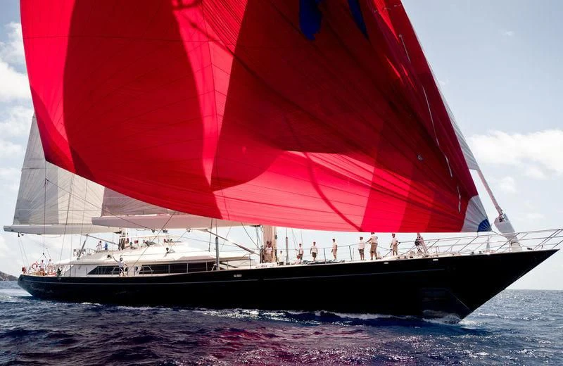 a boat sailing on the sea aboard ZENJI Yacht for Sale