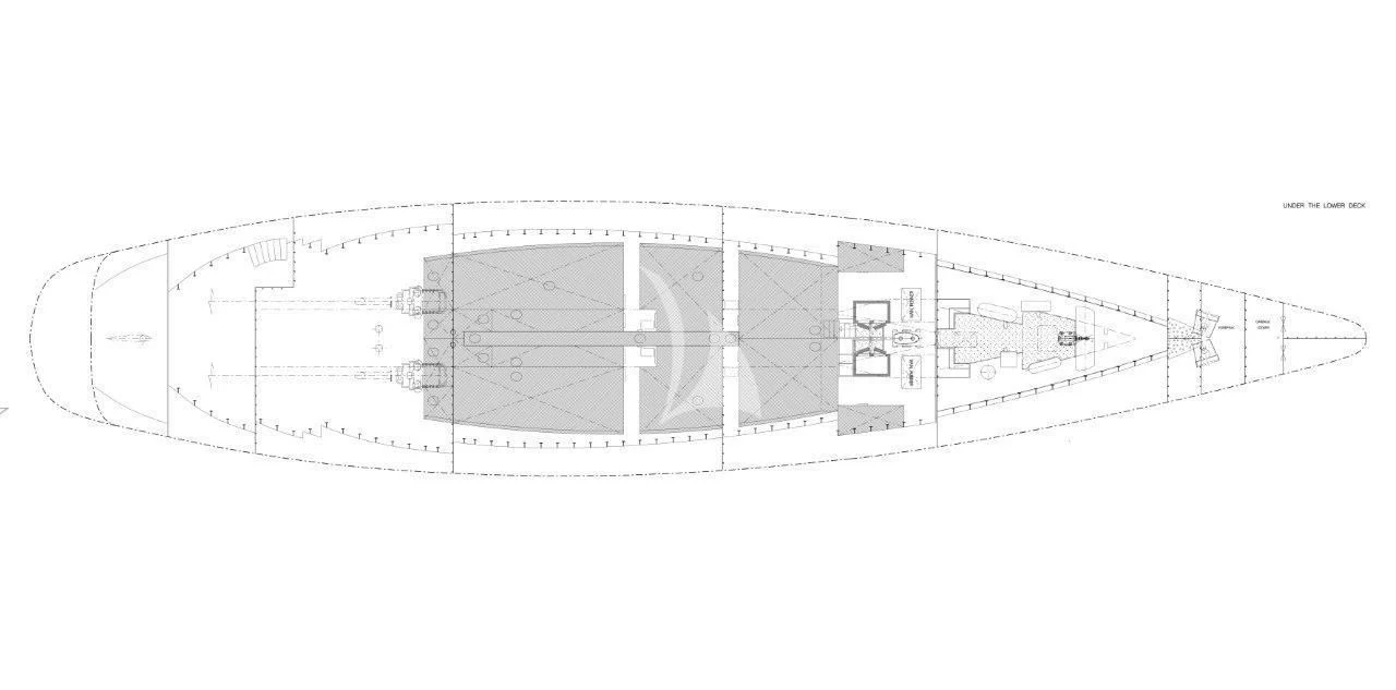 diagram aboard ZENJI Yacht for Sale