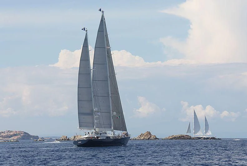 a sailboat on the water aboard ZENJI Yacht for Sale