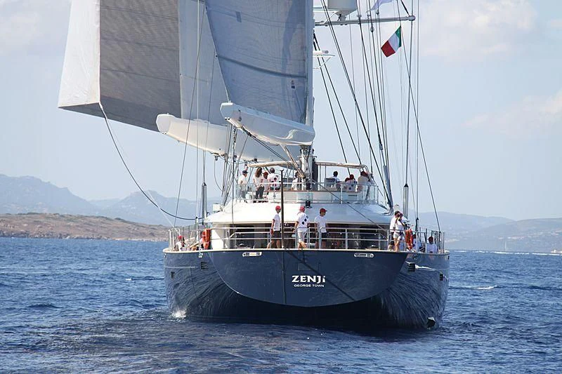 a boat with people on it aboard ZENJI Yacht for Sale