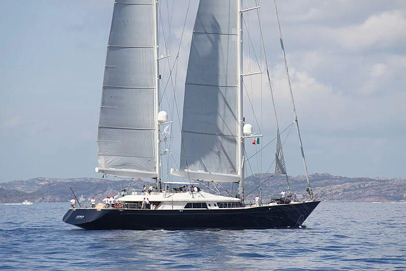 a boat sailing on the water aboard ZENJI Yacht for Sale