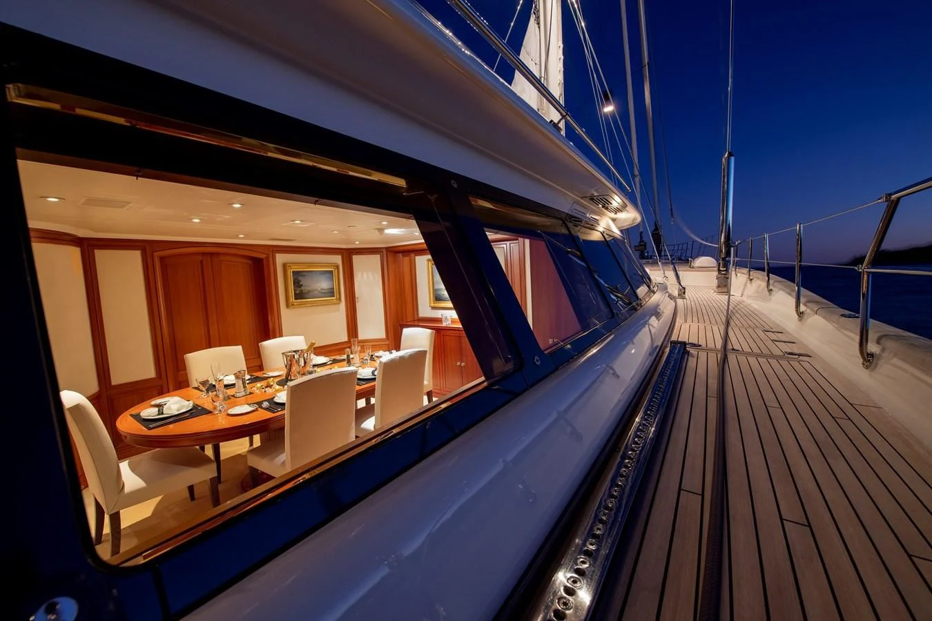 a boat on the water aboard ZENJI Yacht for Sale