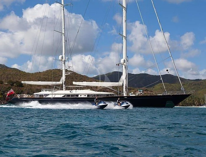 a boat sailing on the water aboard ZENJI Yacht for Sale